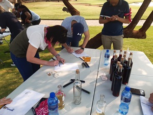 Art and Wine Team Building Event